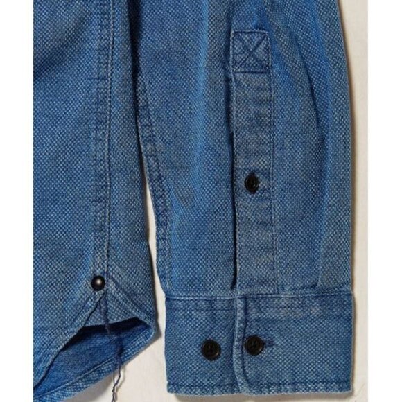 UO Urban Outfitters Koto Doby Button Down Long Sleeve Shirt - Picture 4 of 12